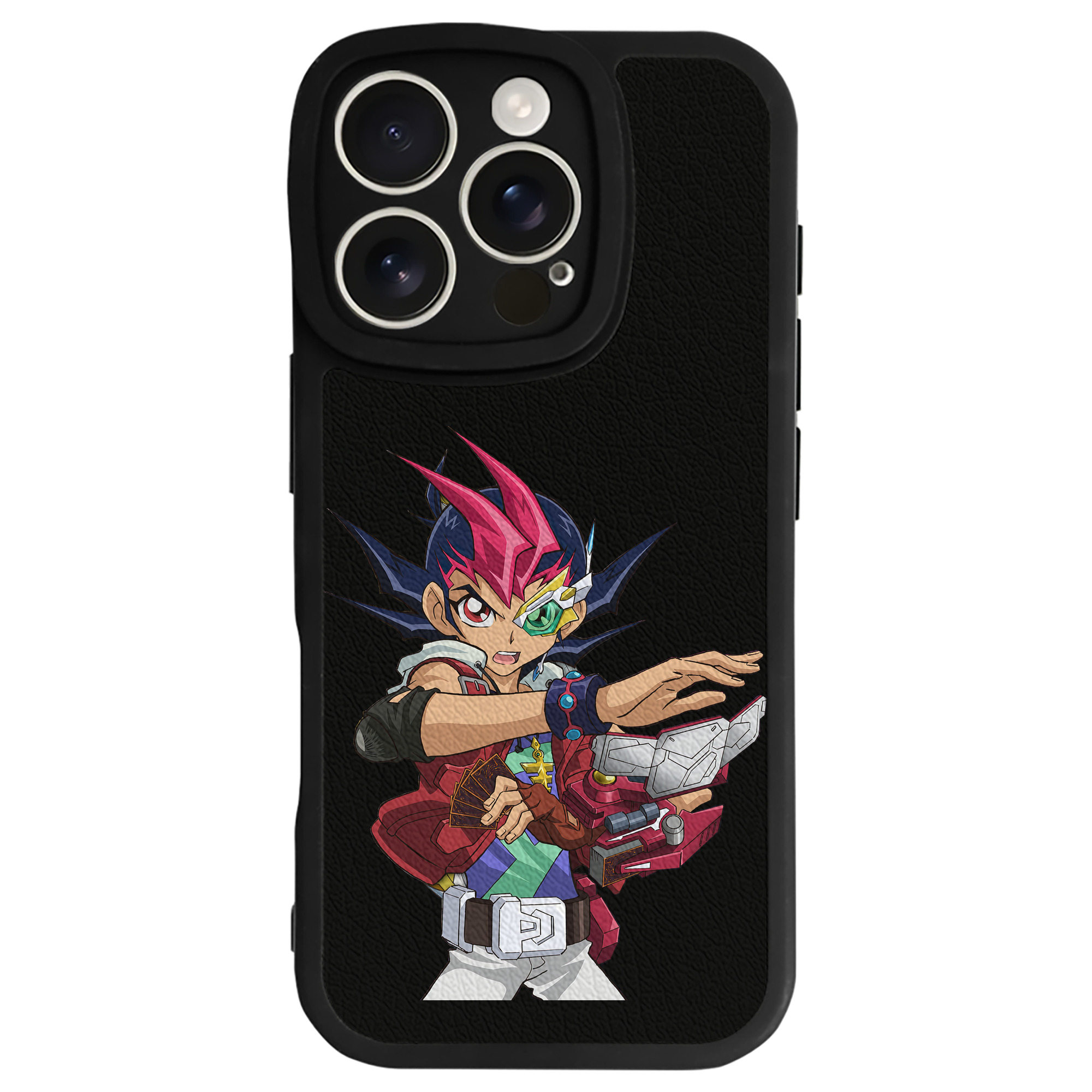 （画像用） 遊☆戯☆王 Yu-Gi-Oh! 【iPhone 16シリーズ対応】シリコンスマホケース（レザー調） 材質：シリコン